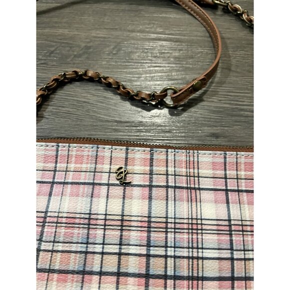 Womens Elliott Lucca Artisan Plaid Printed Clutch Crossbody Bohemian‎ - Picture 2 of 7